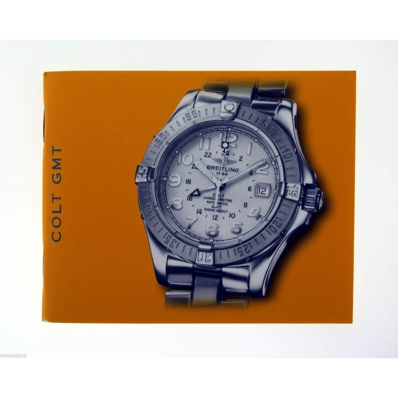 Breitling Colt GMT Vintage Watch Booklet Instruction Manual