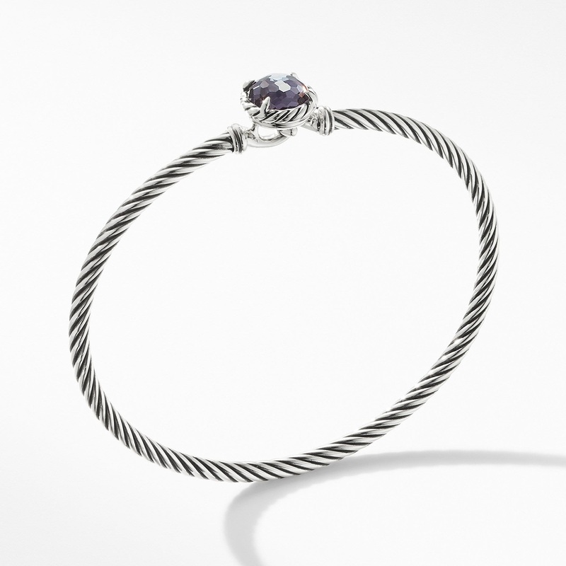 Chatelaine Bracelet with Black Orchid