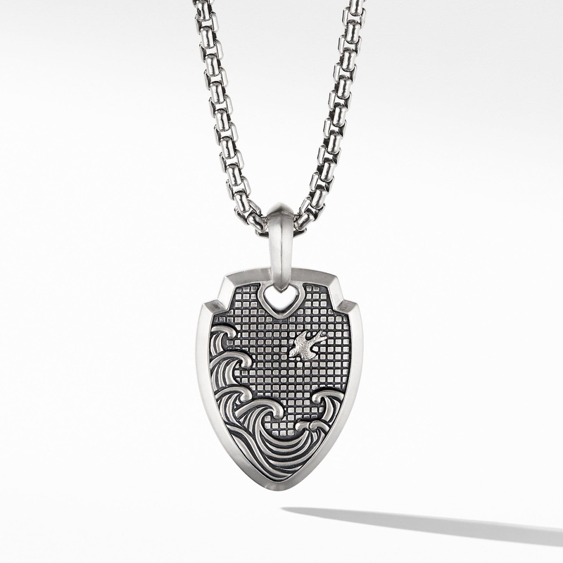 Waves Shield Pendant