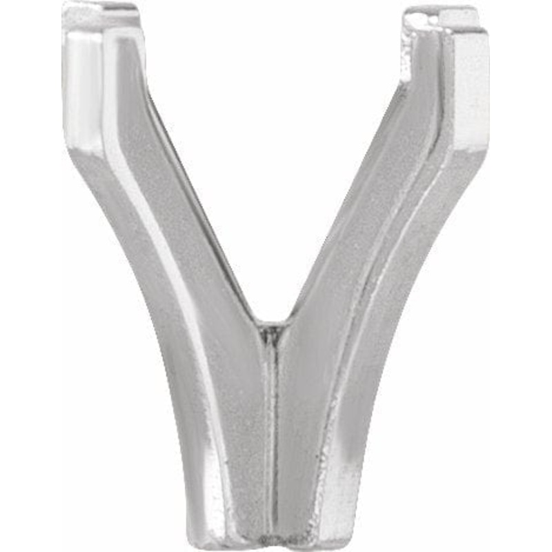 14K White 5.2 mm Round 4-Prong Shank Setting