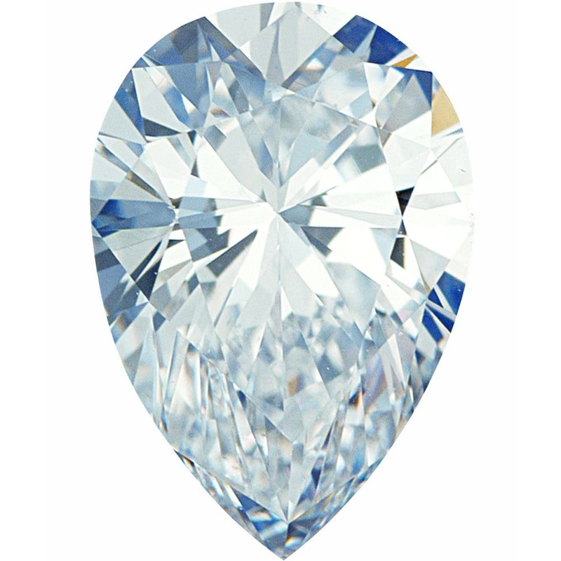 3x2 mm SI1 GHI Pear Diamond