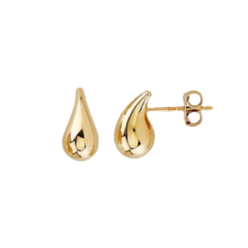 Brown & Co. 14k Yellow Gold Tear Drop Stud Earrings