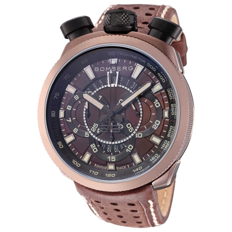 Bomberg Men's Quartz Watch BS45CHPBR-016-3