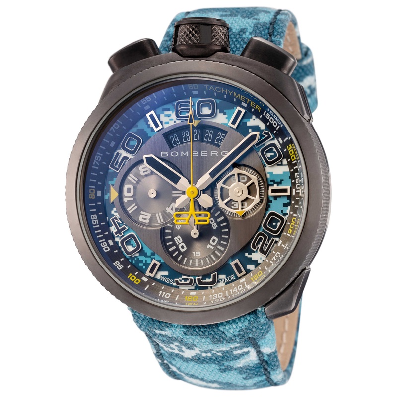 Bomberg Men's Quartz Watch BS45CHPGM-035-3