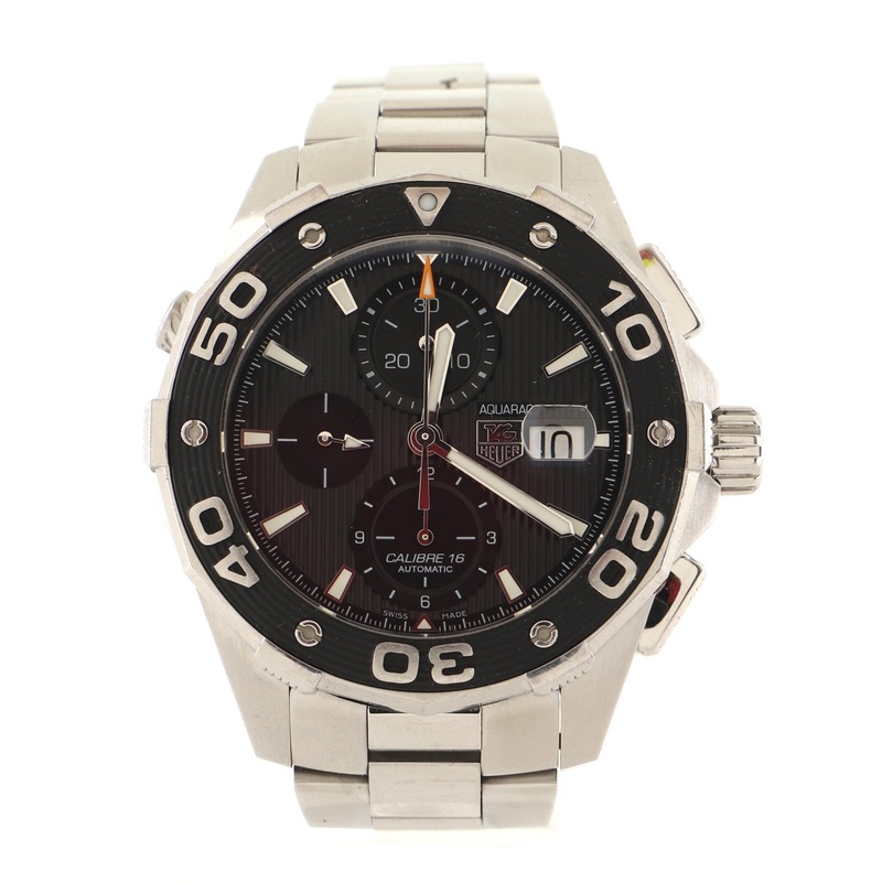Aquaracer 500M Chronograph Automatic Watch Stainless Steel 45