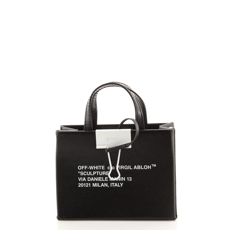 Binder Clip Tote Printed Leather Baby S744816595913