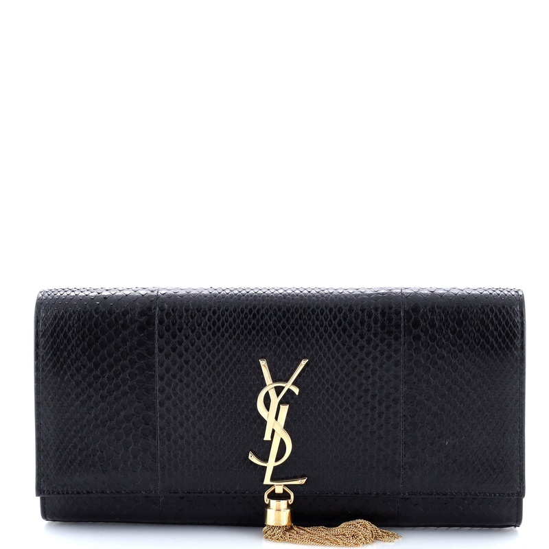 Classic Monogram Tassel Clutch Python Long S744816614521