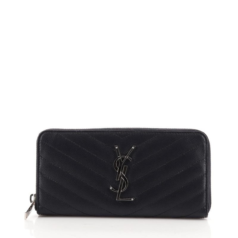 Classic Monogram Zip Around Wallet Matelasse Chevron Leather S744816671297