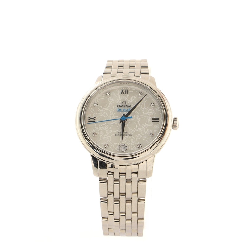 De Ville Prestige Co-Axial Chronometer Automatic Watch Stainless Steel with Diamond Markers 33 S744816562120