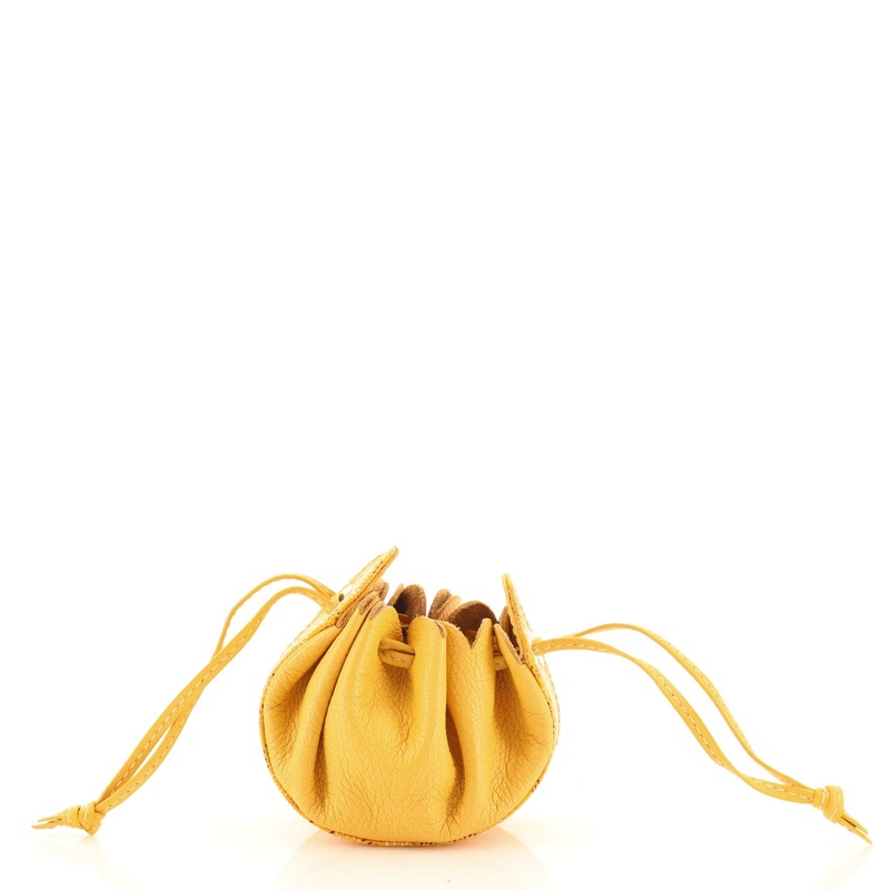 Drawstring Coin Pouch Coated Canvas