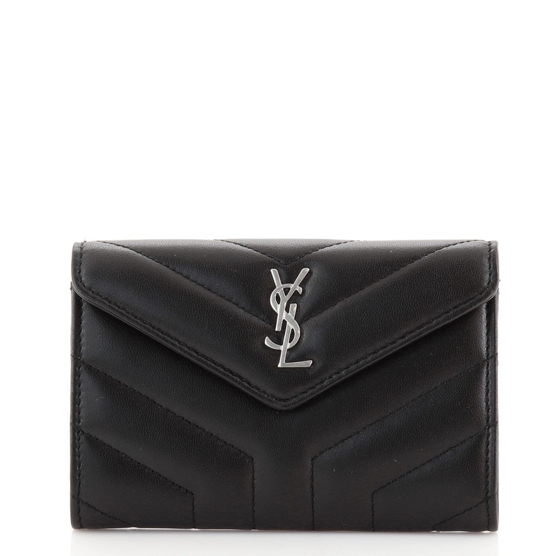 Loulou Flap Wallet Matelasse Chevron Leather Small