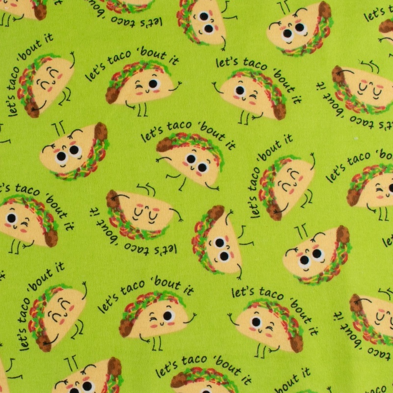 Printed Flannelette - CHARLIE - 150 - Lime