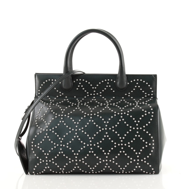 Snap Tote Studded Leather Medium