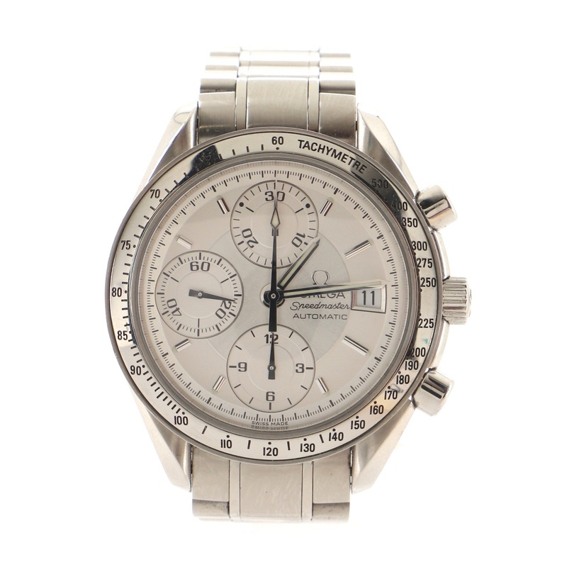 Speedmaster Date Chronograph Automatic Watch Stainless Steel 39 S744816635632