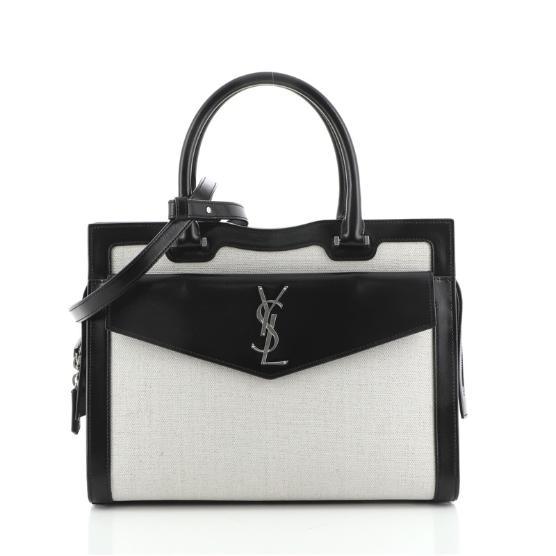 Uptown Tote Canvas and Leather Medium S744816692353